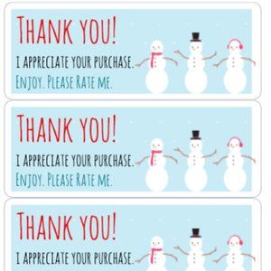 Thank You Stickers Order Shipping Labels Box Mailing Label Sticker